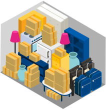 Tours nord I contenu d'un box de stockage de 20M3 (8M2)