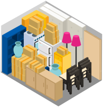 Brest I contenu d'un box de stockage - grand box